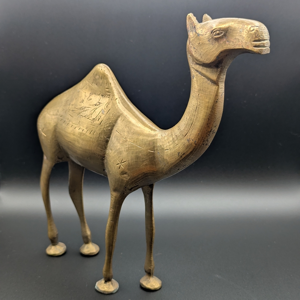 Handcrafted Brown Camel Sculpture